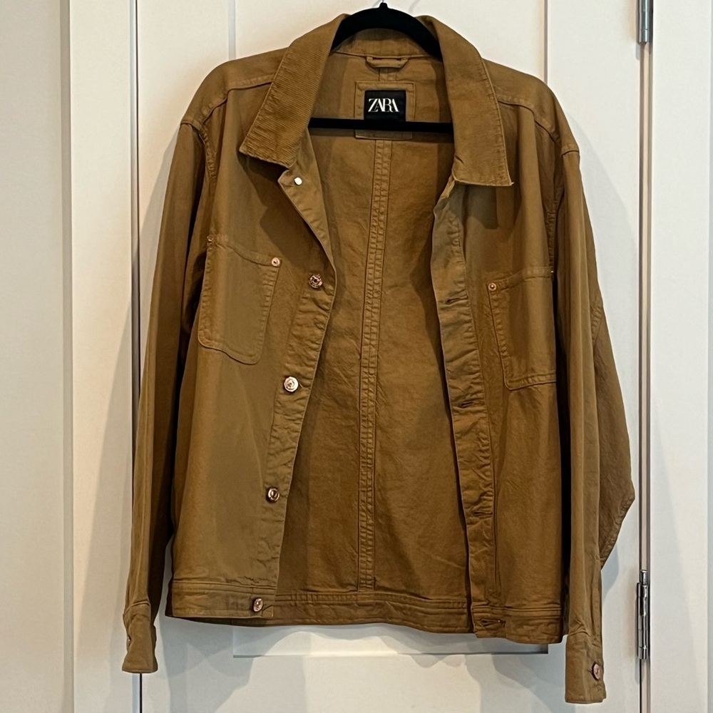 Zara Men’s Utility Tan Jacket
